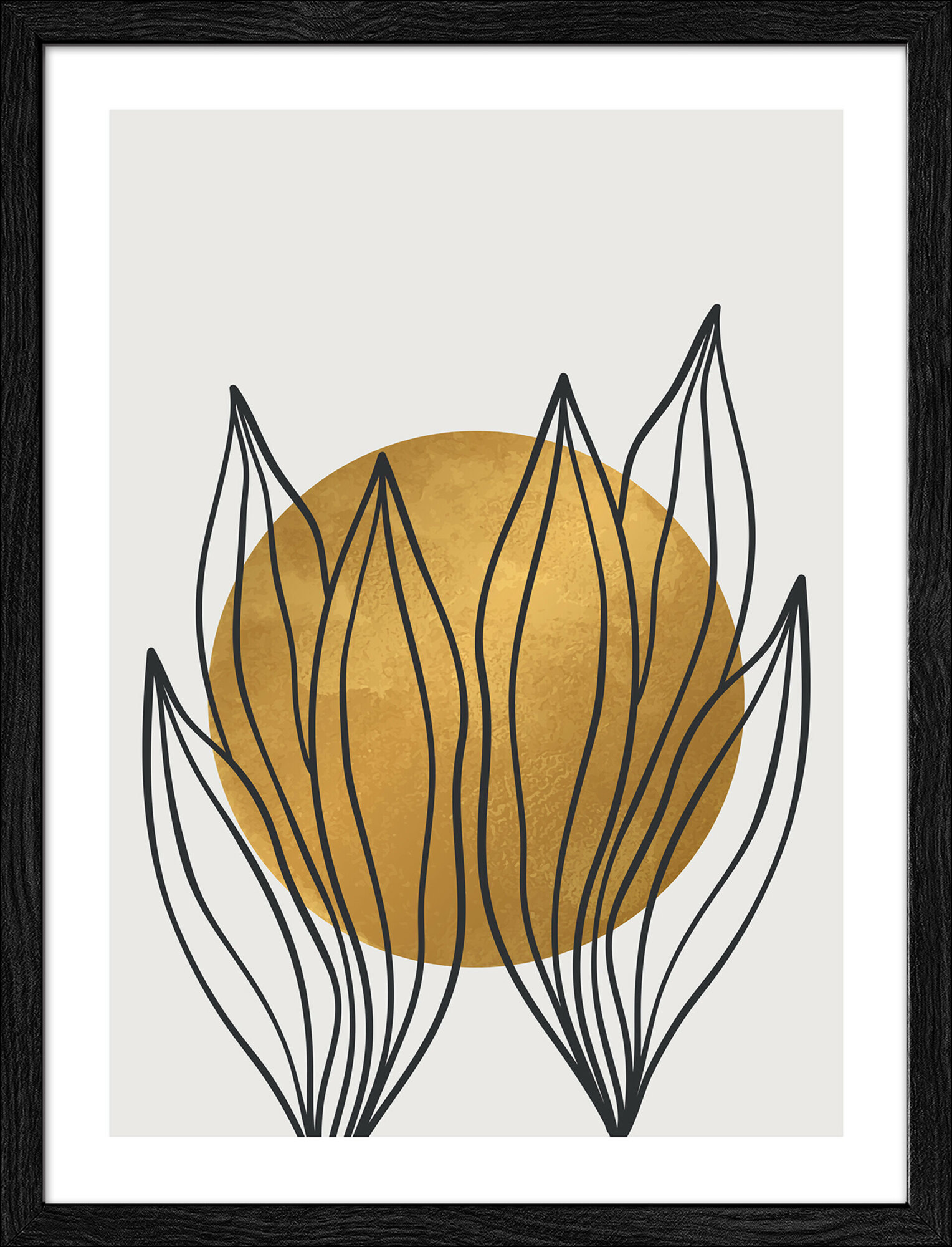 Framed-Art, Leaves In The Sun II