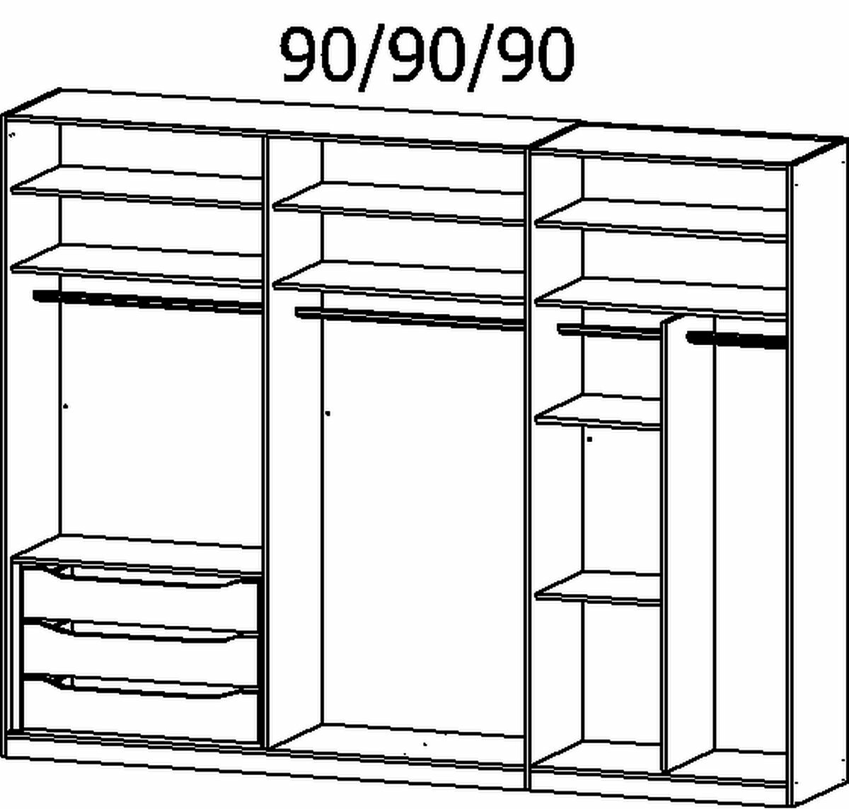 Drehtürenschrank, Alabama