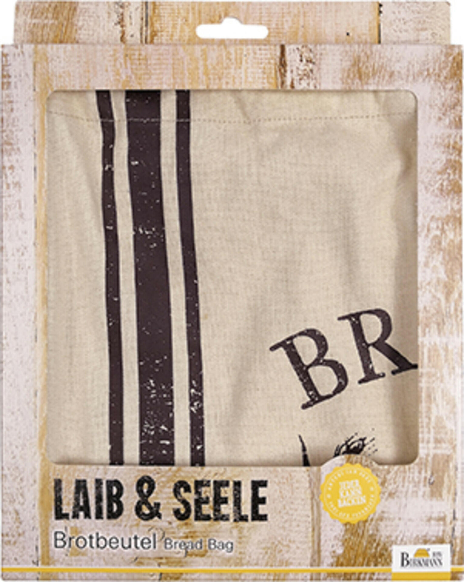 Birkmann Rbv Braun Brotbeutel, Laib & Seele – Ca.38x0,5X45cm