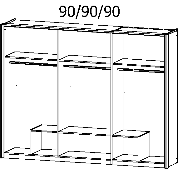 Drehtürenschrank, Gamma