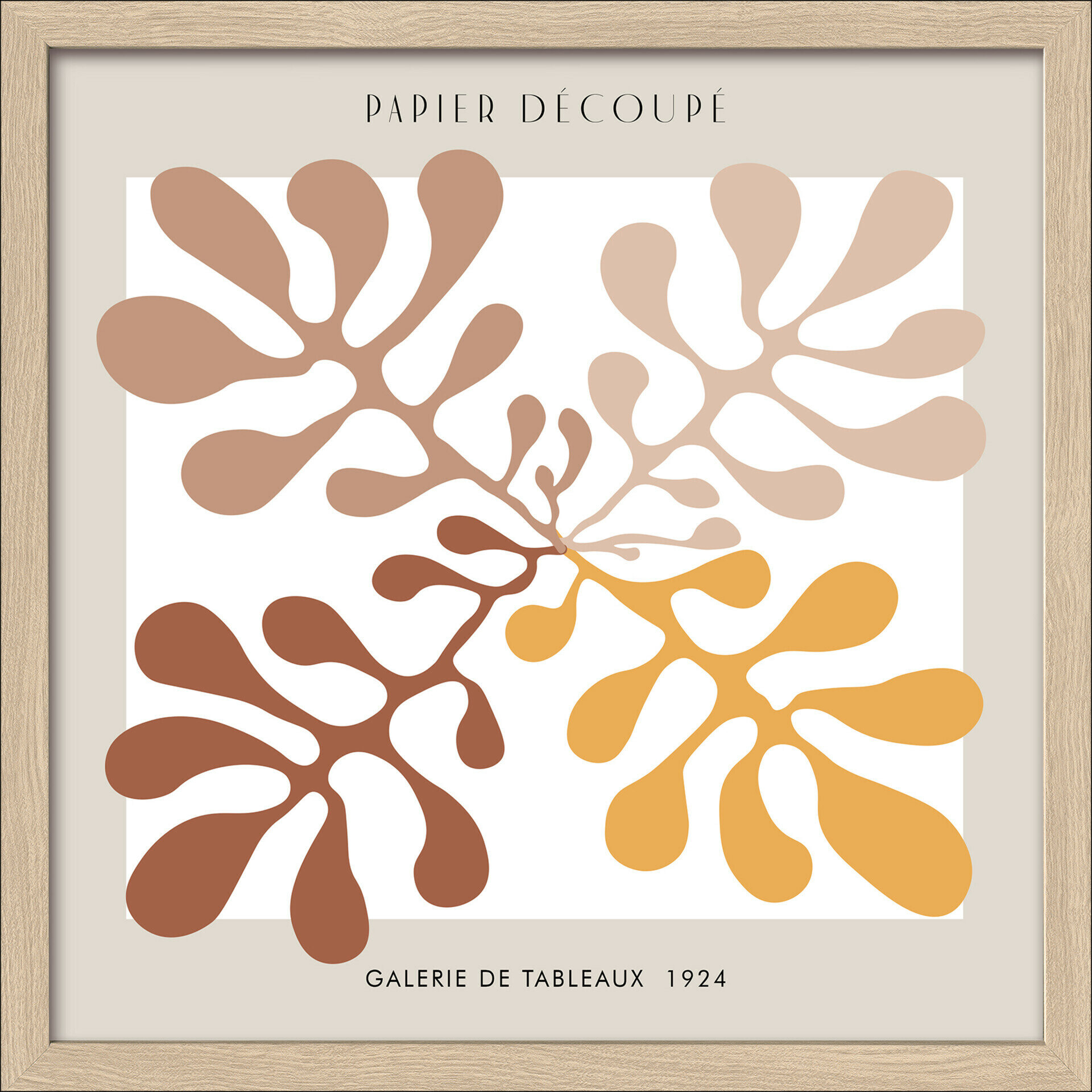 Framed-Art, Alternate Leaves I