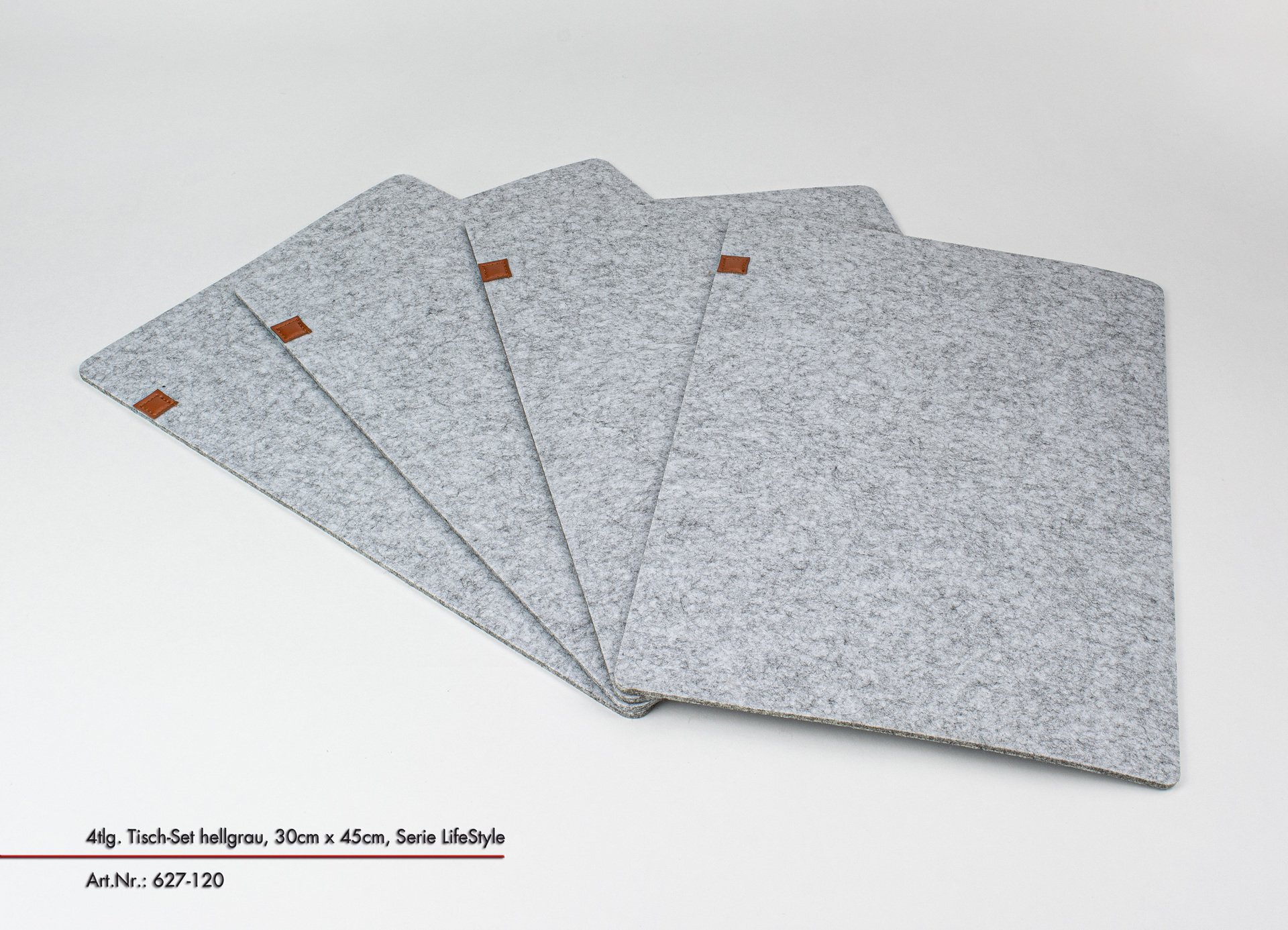 Tisch-Set hellgrau,, LifeStyle